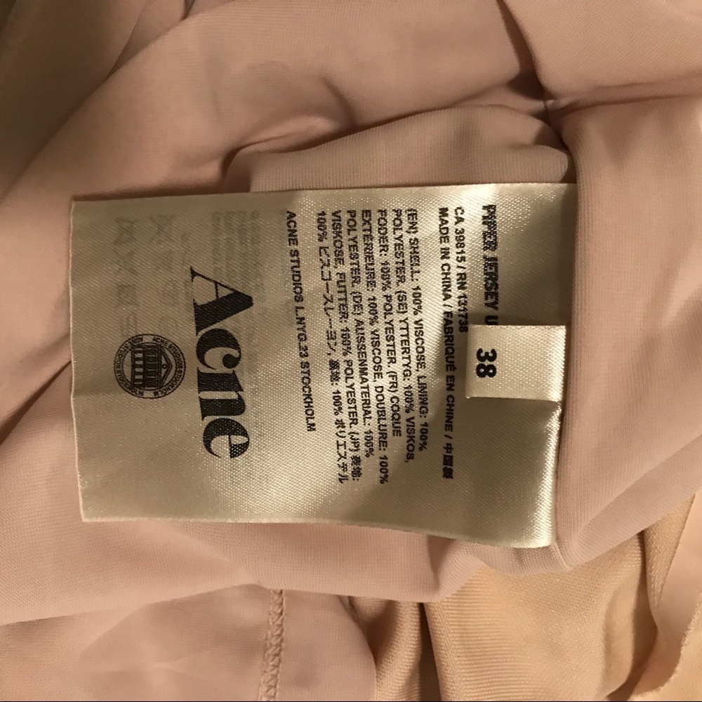 Acne Dress Size 38, Nude Color View 4